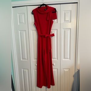 Red DKNY jumpsuit size 14